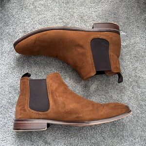 Men's Brown Suede Chelsea Boots
